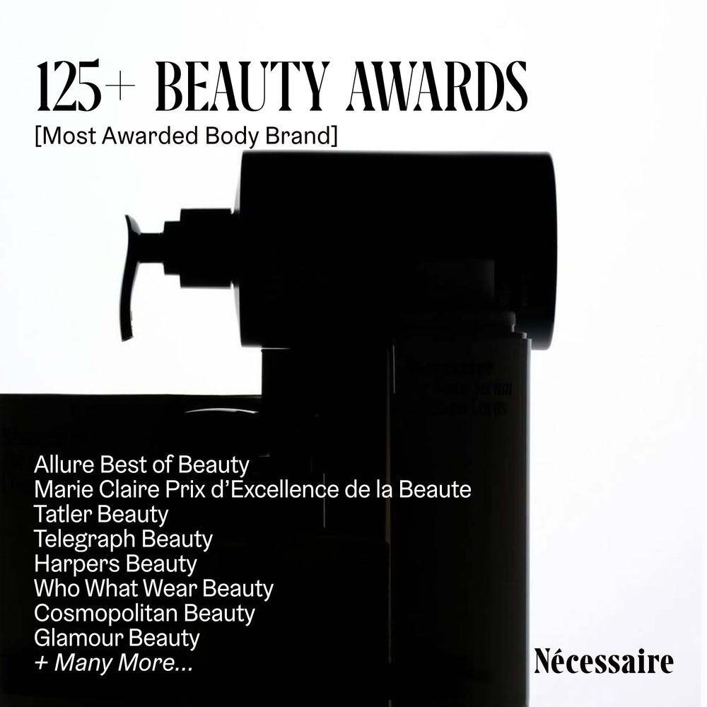 Nécessaire The Lip Balm eczema-approved badge communicates sensitive-skin suitability and safety.