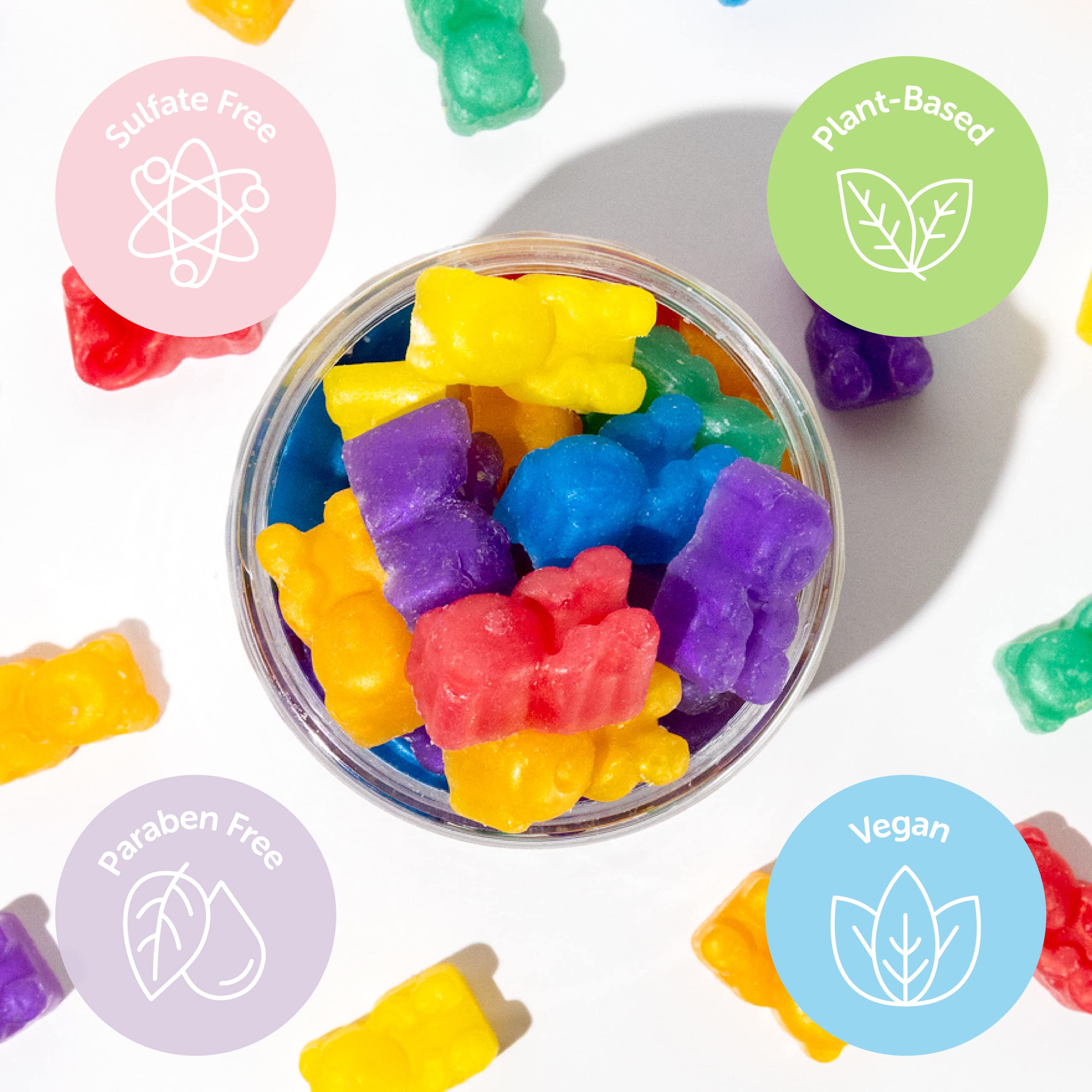 Nectar Bath Treats hydrating coconut-oil image highlights gentle skin-softening care for kids