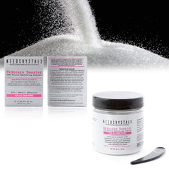 NeedCrystals facial exfoliator application demonstrates easy at-home use for smoother skin.