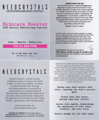 NeedCrystals exfoliating powder dispense shows easy application
