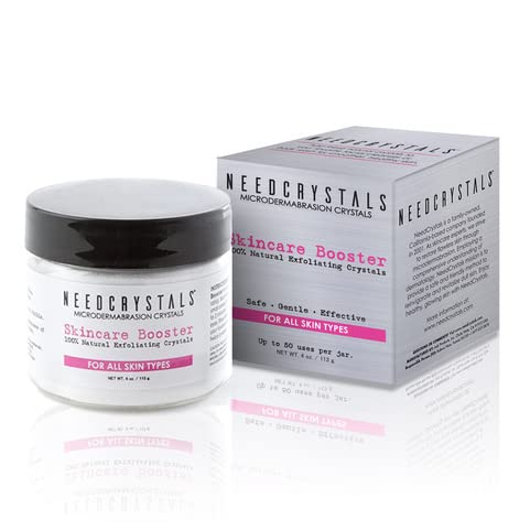 NeedCrystals face scrub texture closeup highlighting fine exfoliating grains