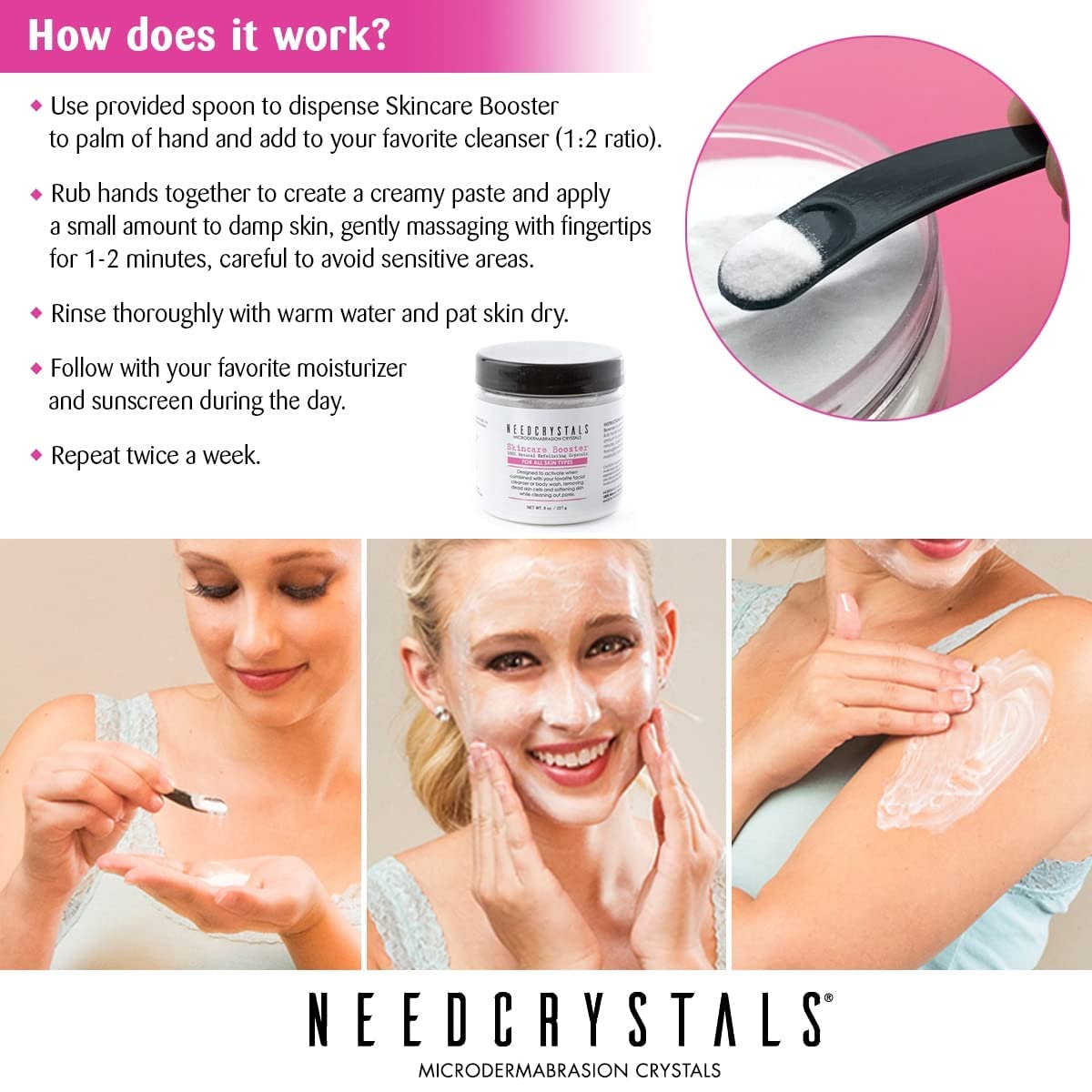 NeedCrystals spa-quality skin care shot illustrating at-home spa ritual