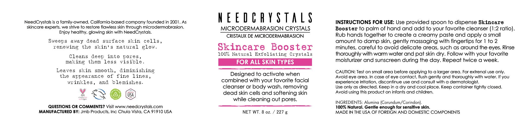 NeedCrystals wrinkle-reduction look closeup indicating firmer-looking skin