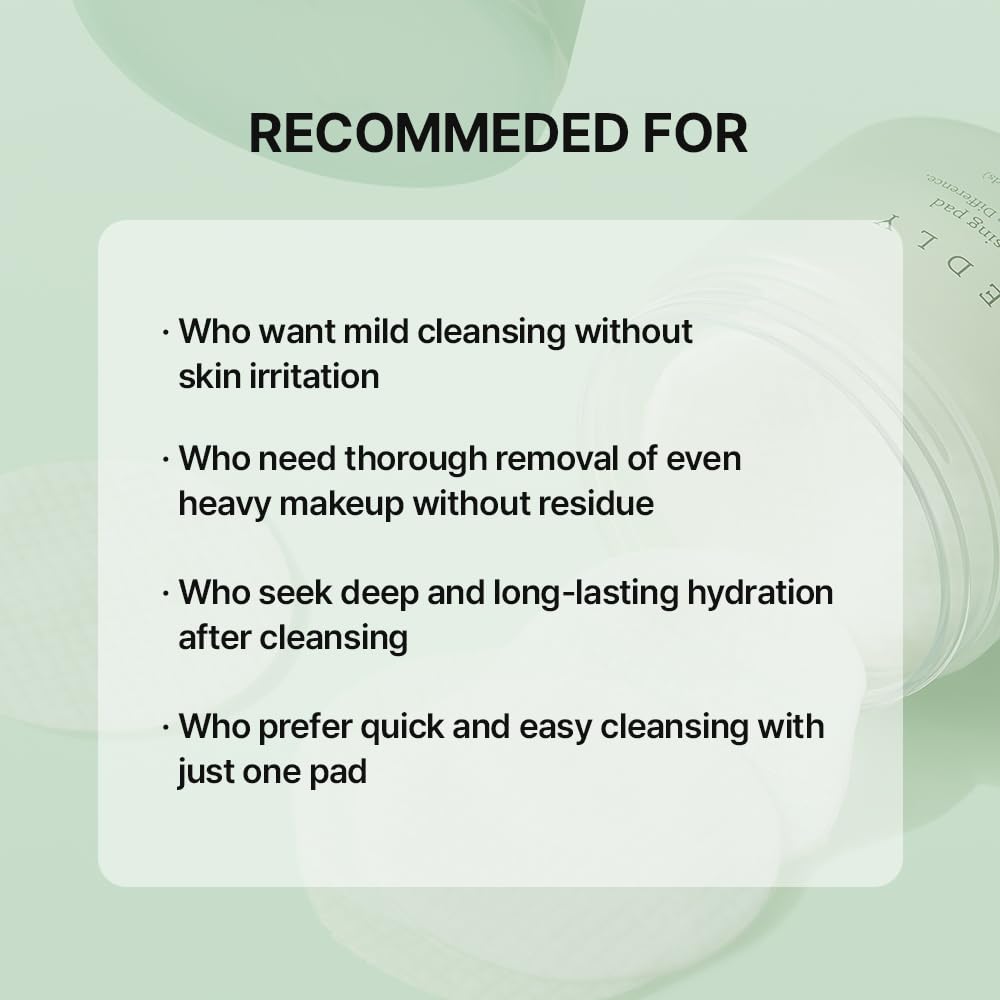 NEEDLY Mild Cleansing Pad soft pad closeup shows plush texture for calming cleansing