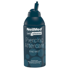 NeilMed NeilCleanse piercing aftercare bottle ready for a gentle mist application to support healing.