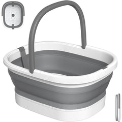 Nekteck foot soaking tub collapsible bucket extended shows space-saving storage.