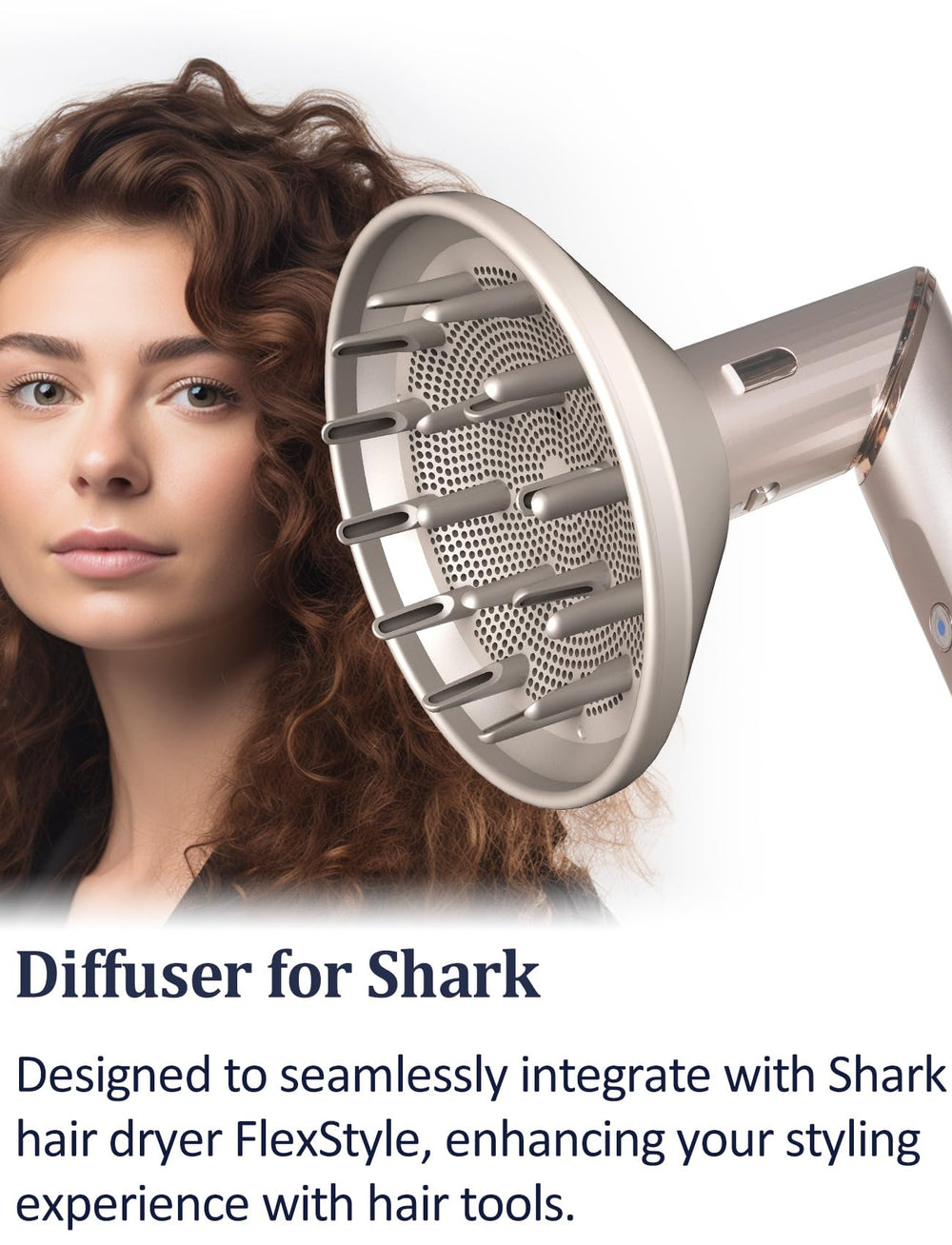 Nekuma diffuser for Shark FlexStyle highlights quick-drying performance.