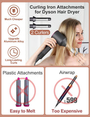 Nekuma dual-direction curlers attachment shown for versatile, side-to-side styling.
