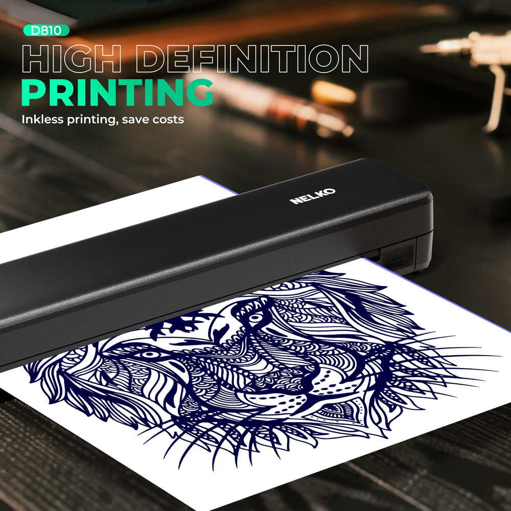 Nelko App editing shows patterns and edits before printing.