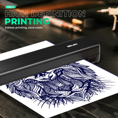 Nelko App editing shows patterns and edits before printing.