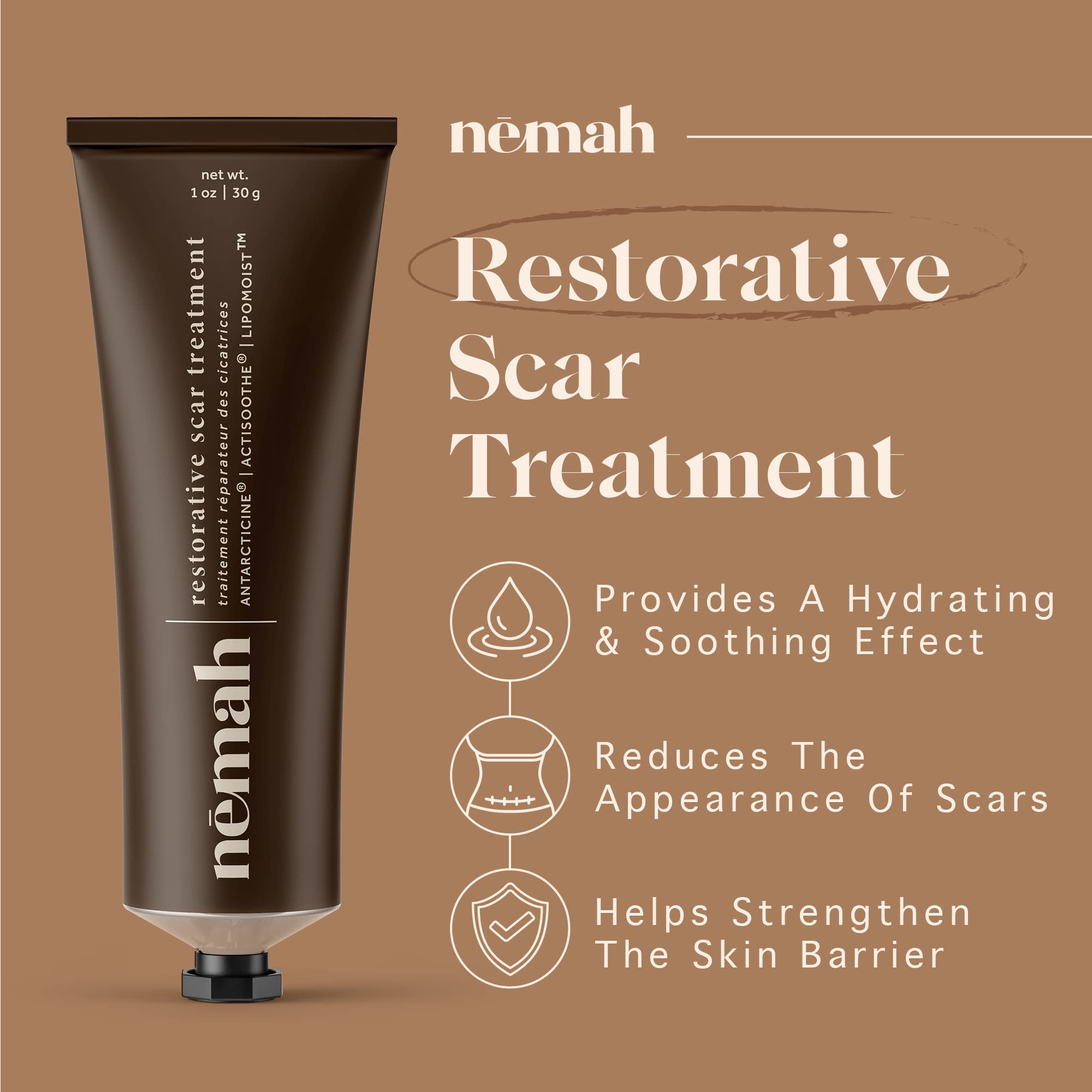 Nemah packaging 1 oz size emphasized for travel and daily use.