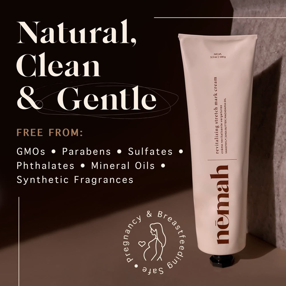 Nemah cream texture close-up demonstrates quick absorption.