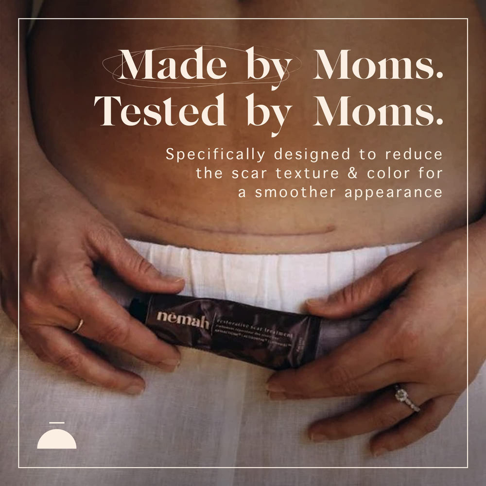 Nemah vegan cruelty-free logo signaling ethical skincare choice.