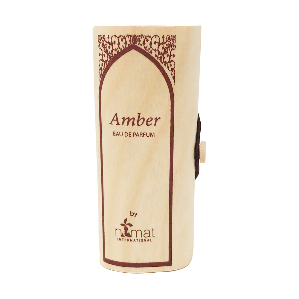 Nemat Amber Eau de Parfum bottle front view highlighting luxurious amber fragrance for everyday elegance.