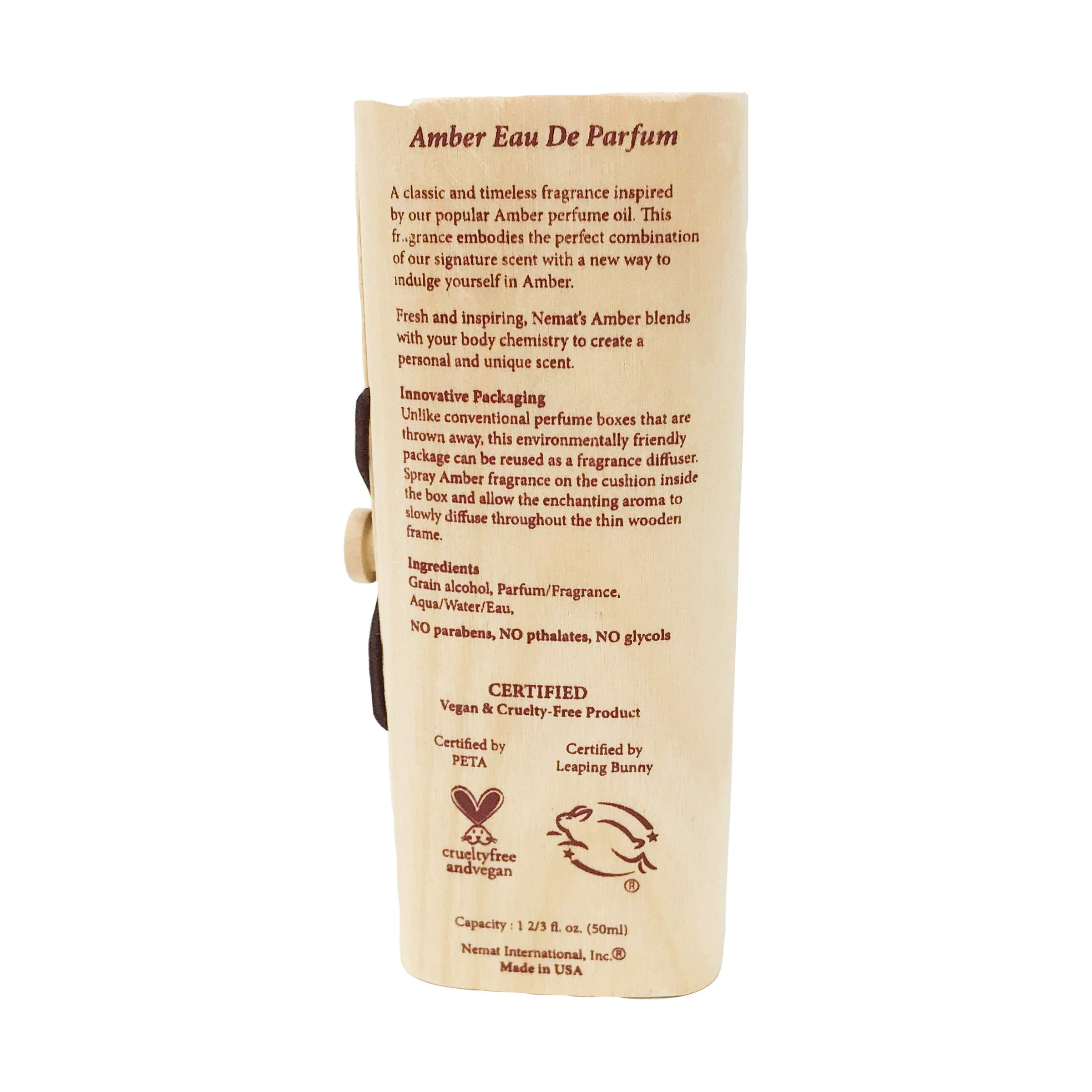 Nemat Amber spray mist demonstrates even distribution for consistent diffusion.