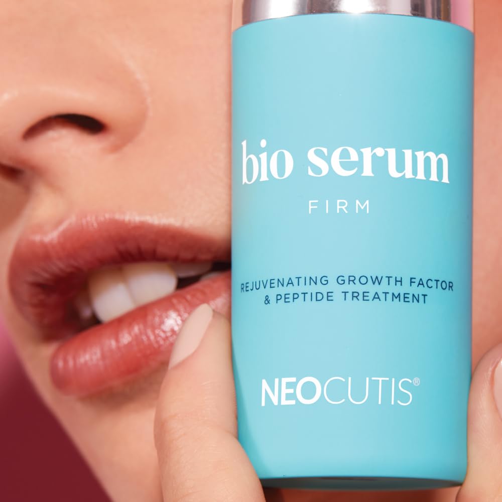 Neocutis Bio Serum Firm pump application demonstrates easy daily use for hydration.