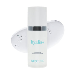 Neocutis Hyalis+ serum bottle shows premium hydration for daily use