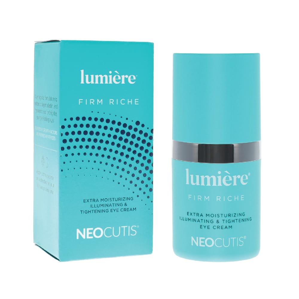 NEOCUTIS Lumière Firm Riche cream jar close-up showing rich, hydrating texture