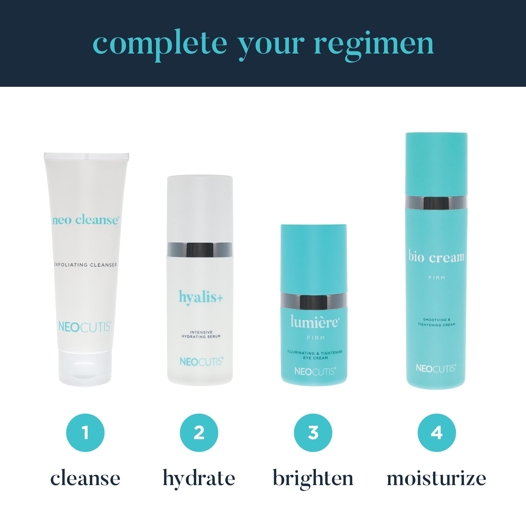NEOCUTIS Neo Cleanse in hand with water rinse for refreshed skin.