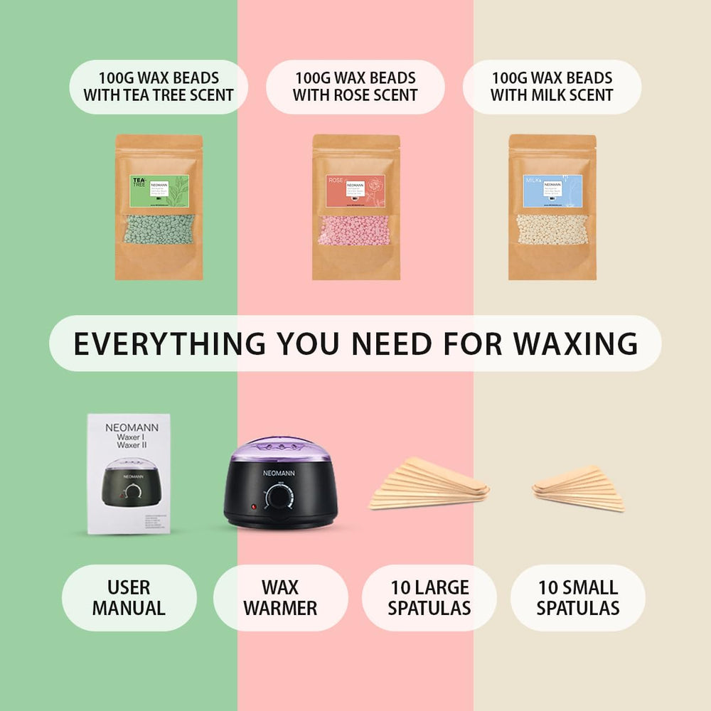 NEOMANN Waxer II milk wax beads for creamy, smooth waxing results