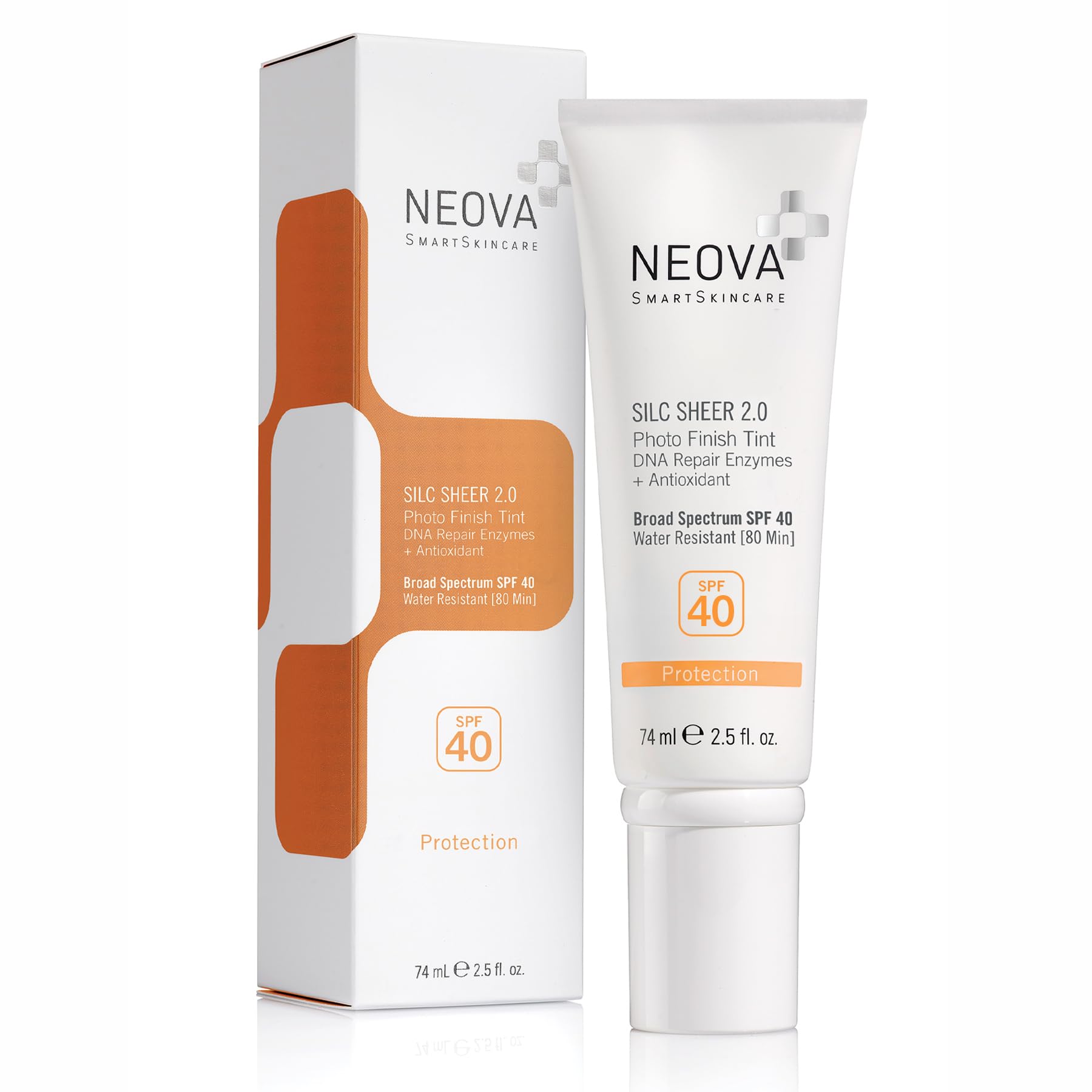 NEOVA Silc Sheer 2.0 bottle pump for easy daily sunscreen application