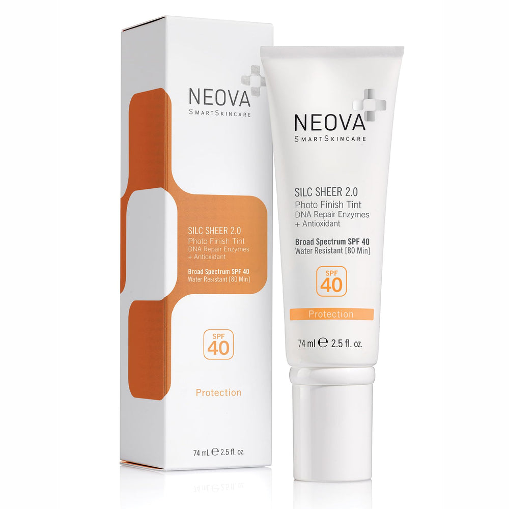 NEOVA Silc Sheer 2.0 bottle pump for easy daily sunscreen application