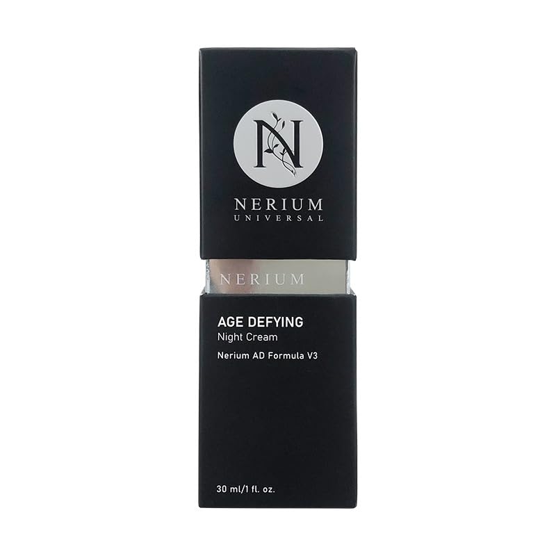 Nerium Universal Night Cream bottle with overnight hydration and fragrance-free formula.