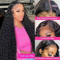 Nervoss 13x6 HD transparent lace front with simulated scalp for invisible hairline