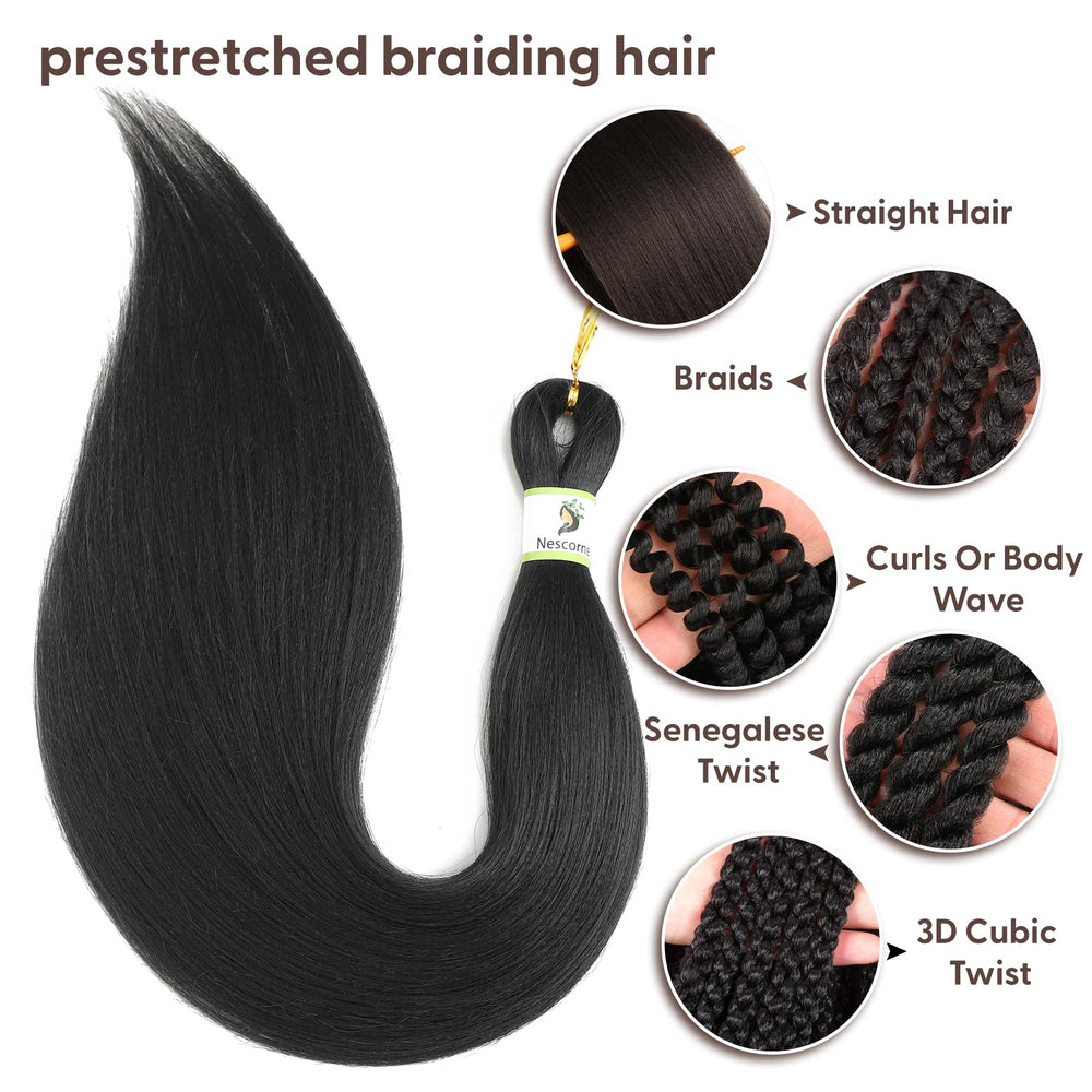 Nescorner lightweight braiding hair soft feel ideal for long wear