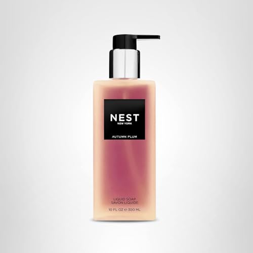NEST New York Autumn Plum liquid soap ambient scene evokes cozy fall atmosphere.
