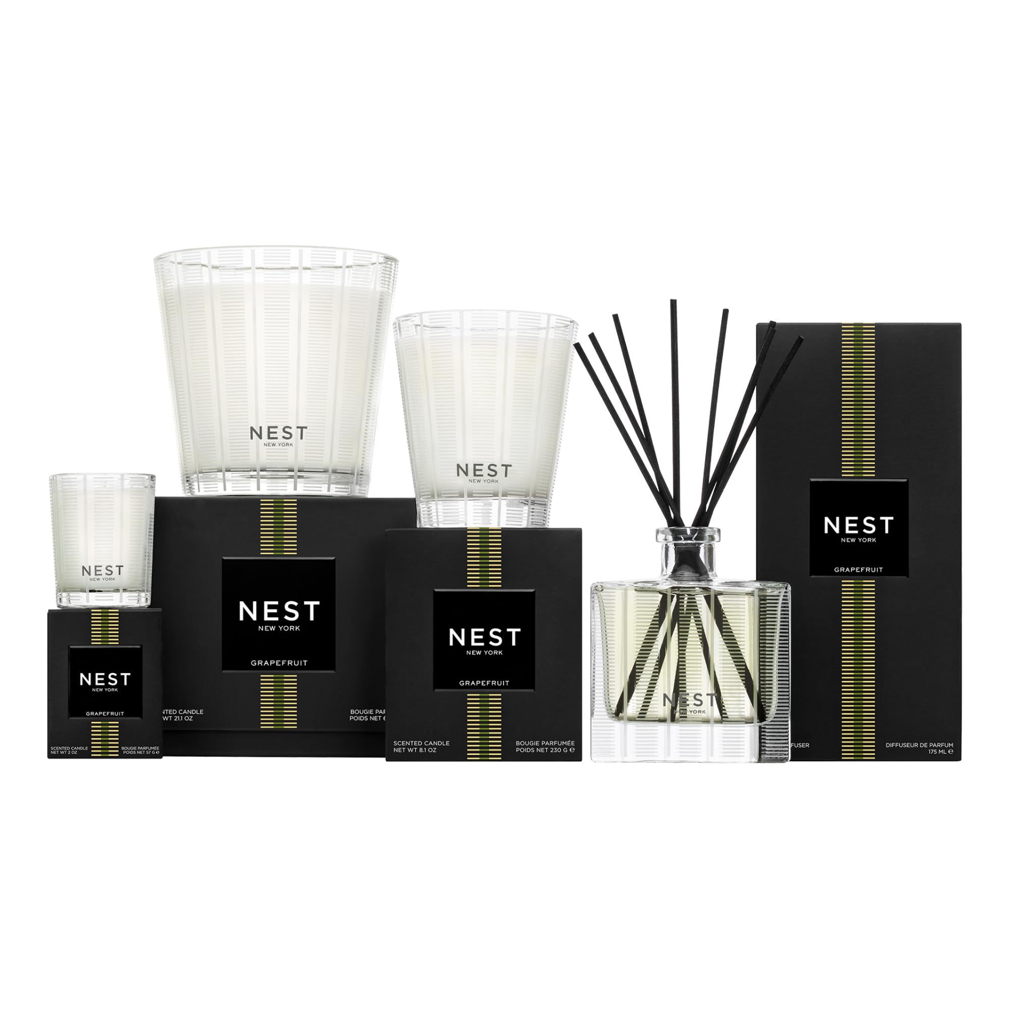NEST New York Grapefruit packaging on shelf shows premium gifting appeal