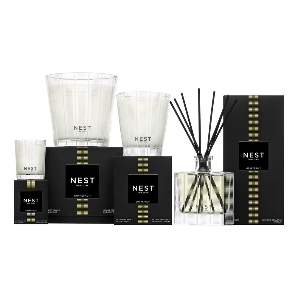 NEST New York Grapefruit packaging on shelf shows premium gifting appeal