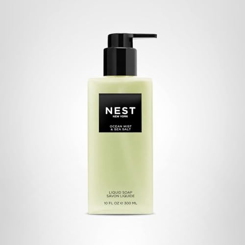 Nest New York Ocean Mist scent enhances daily sink-side routines.