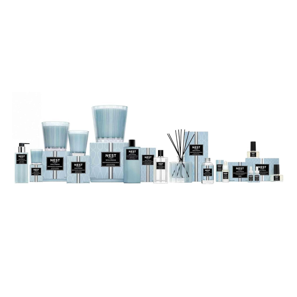NEST New York Liquid Soap packaging display suggesting gluten-free and cruelty-free care.