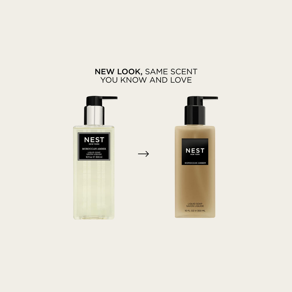 NEST New York Moroccan Amber liquid soap pump dispensing smooth lather