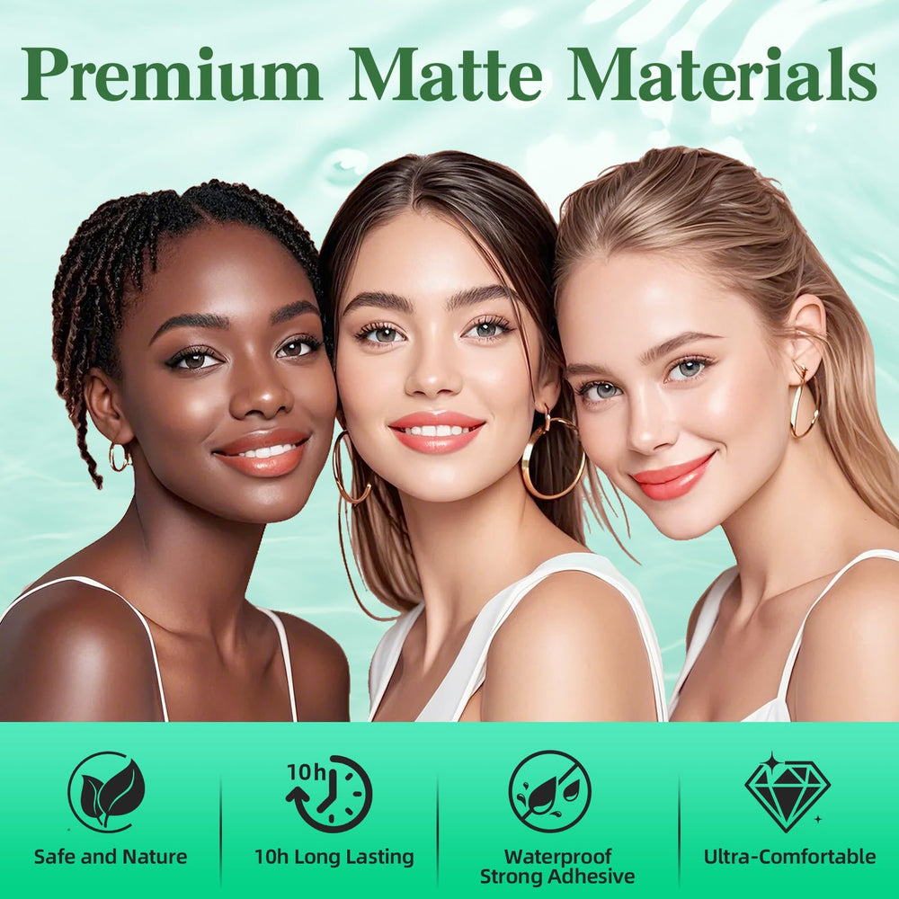 Netlkjonk invisible face tape wear-test shows long-lasting makeup hold.