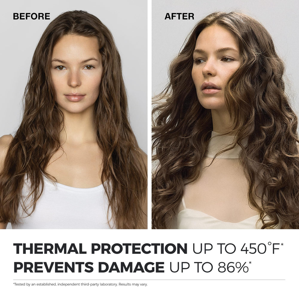 Neuro Prime HeatCTRL styling scene illustrating protective layer during blow-drying.