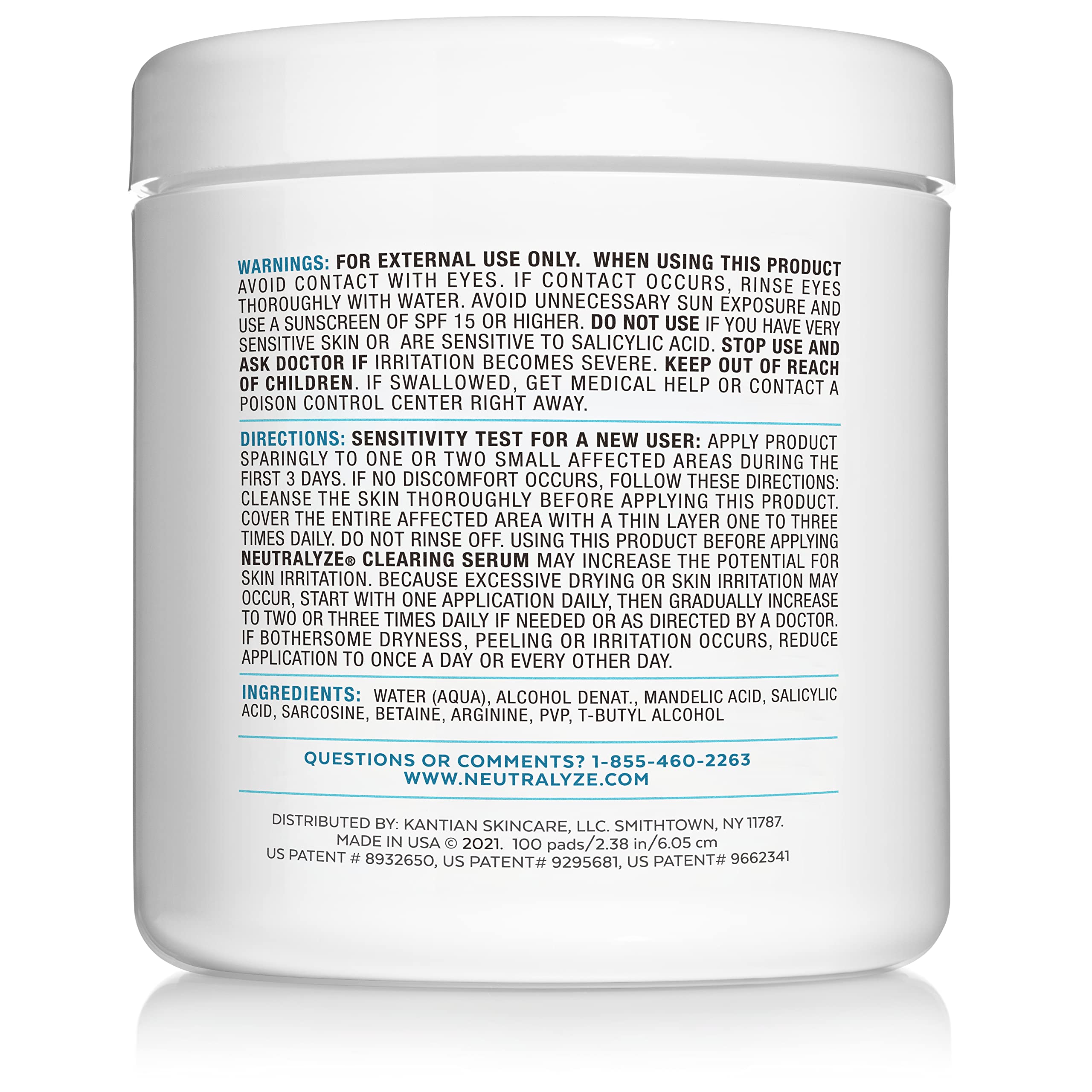 Neutralyze soft-side pad demonstrates gentle exfoliation for smoother skin.