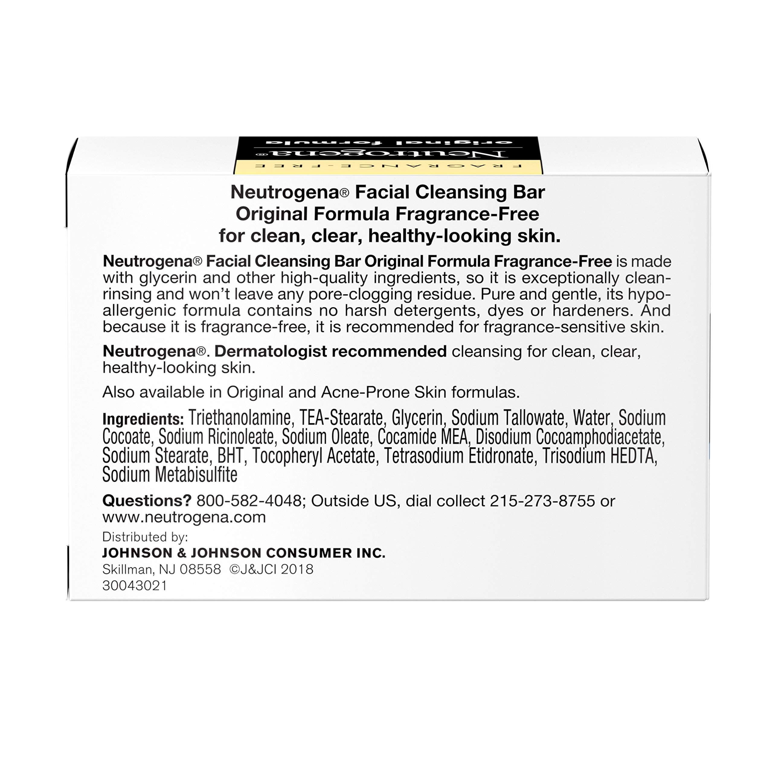 Neutrogena-bar-pore-cleanse-rinse-clean shows residue-free finish after washing.