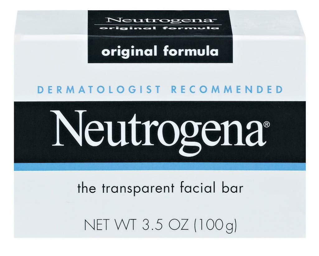 Neutrogena Bar Soap Original application shot suggesting residue-free cleansing.