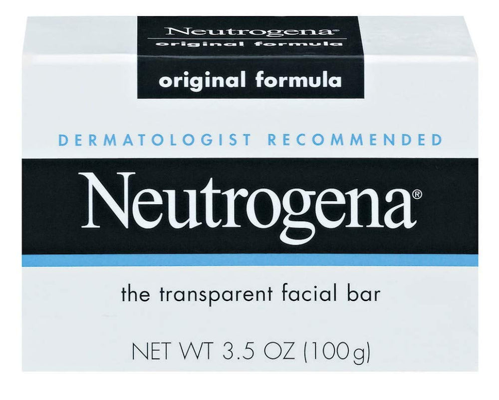 Neutrogena Bar Soap Original application shot suggesting residue-free cleansing.