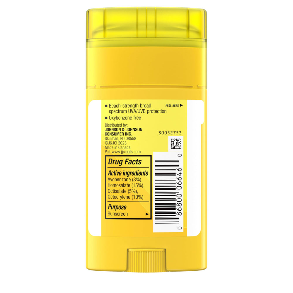 Neutrogena Beach Defense Kids Sunscreen Stick travel-size 1.5 oz for packing.