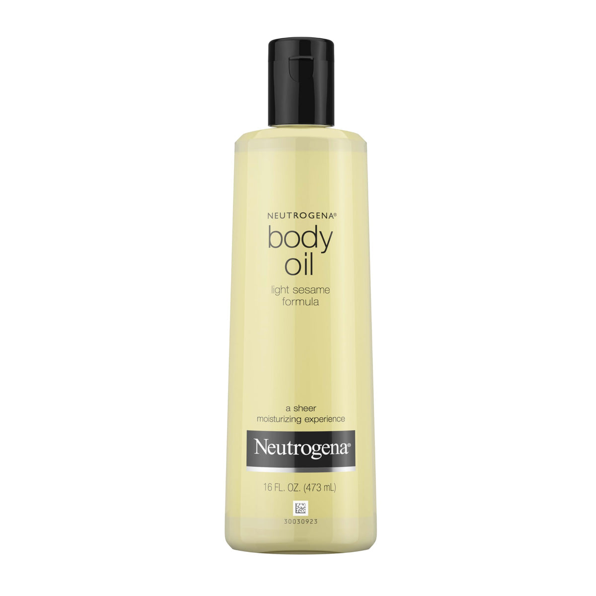 Neutrogena Body Oil Light Sesame Formula bottle pour for fast absorption and silky skin