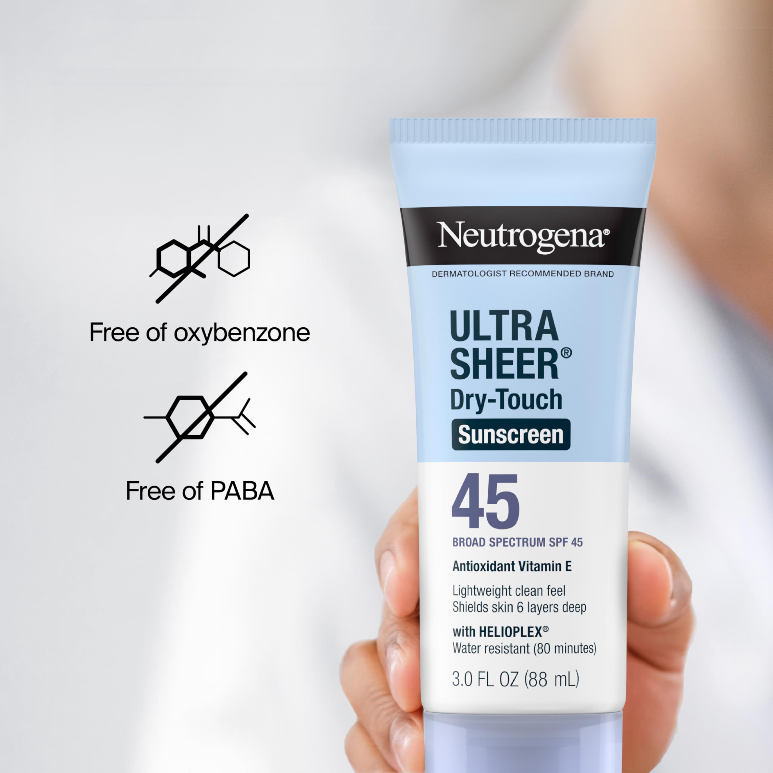 Dermatologist-recommended Neutrogena sun care for reliable protection