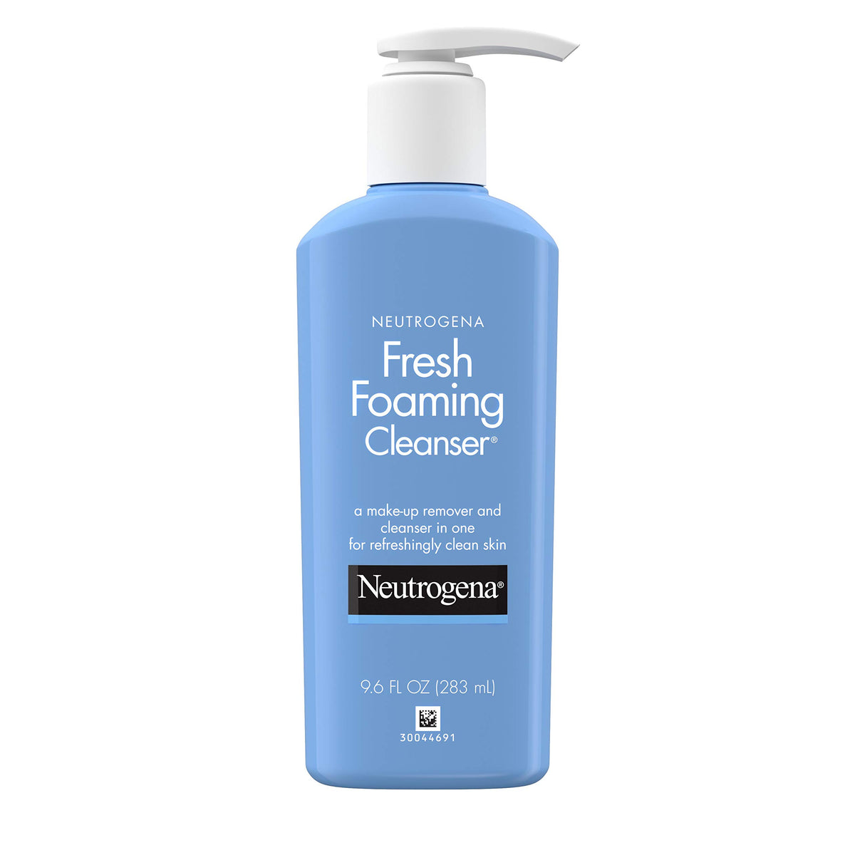 Neutrogena Fresh Foaming Cleanser bottle shown for daily makeup removal and cleansing