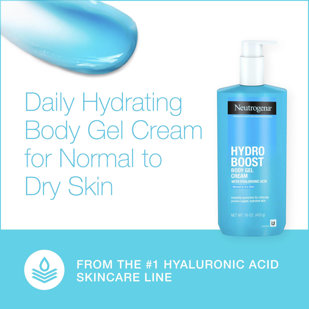 Neutrogena Hydro Boost texture closeup highlights hyaluronic acid hydration.