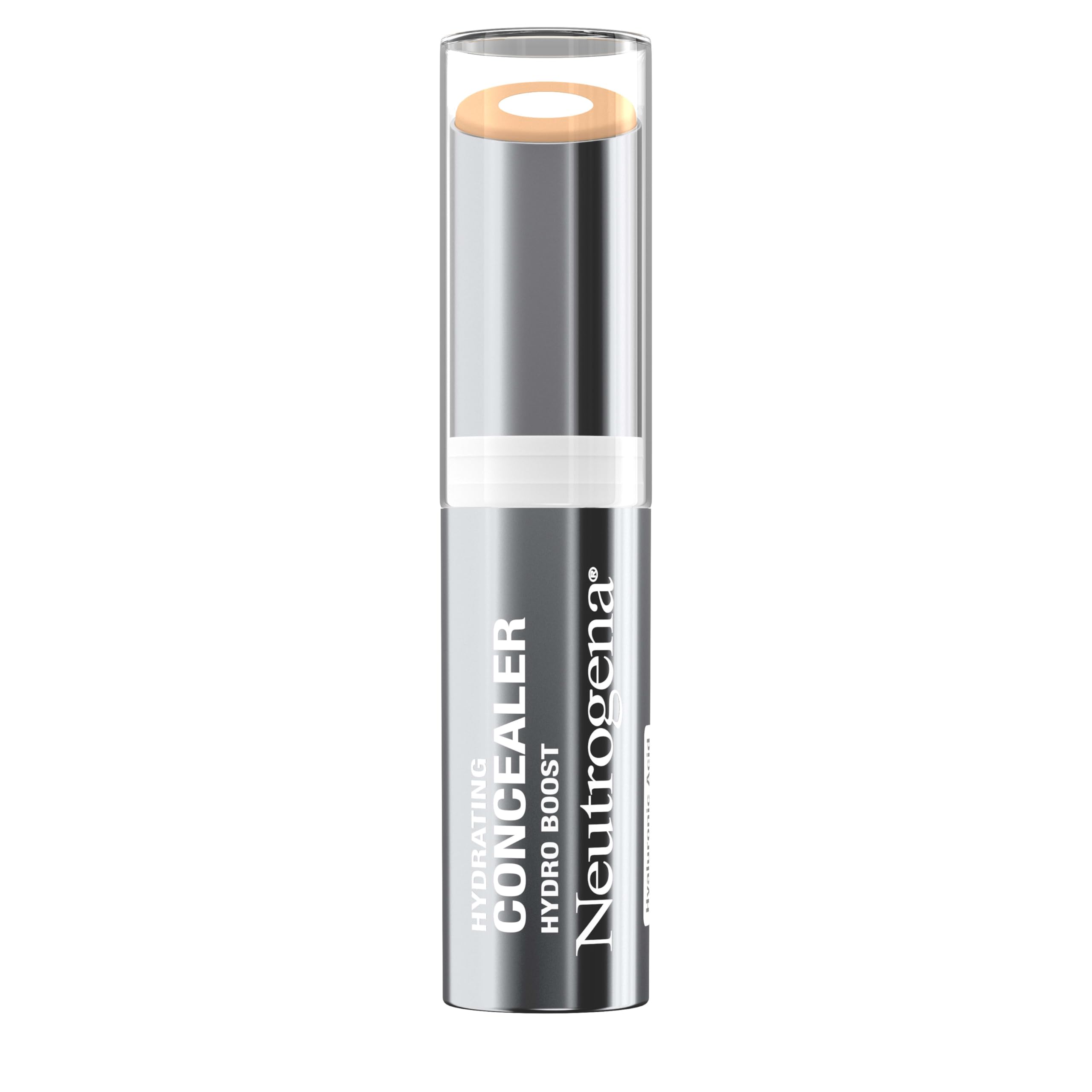 Neutrogena Hydro Boost concealer stick Fair-10 swatch demonstrates shade match and smooth blend.