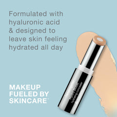 Neutrogena Hydro Boost Concealer Stick hydration core visible as it refreshes under-eye skin.