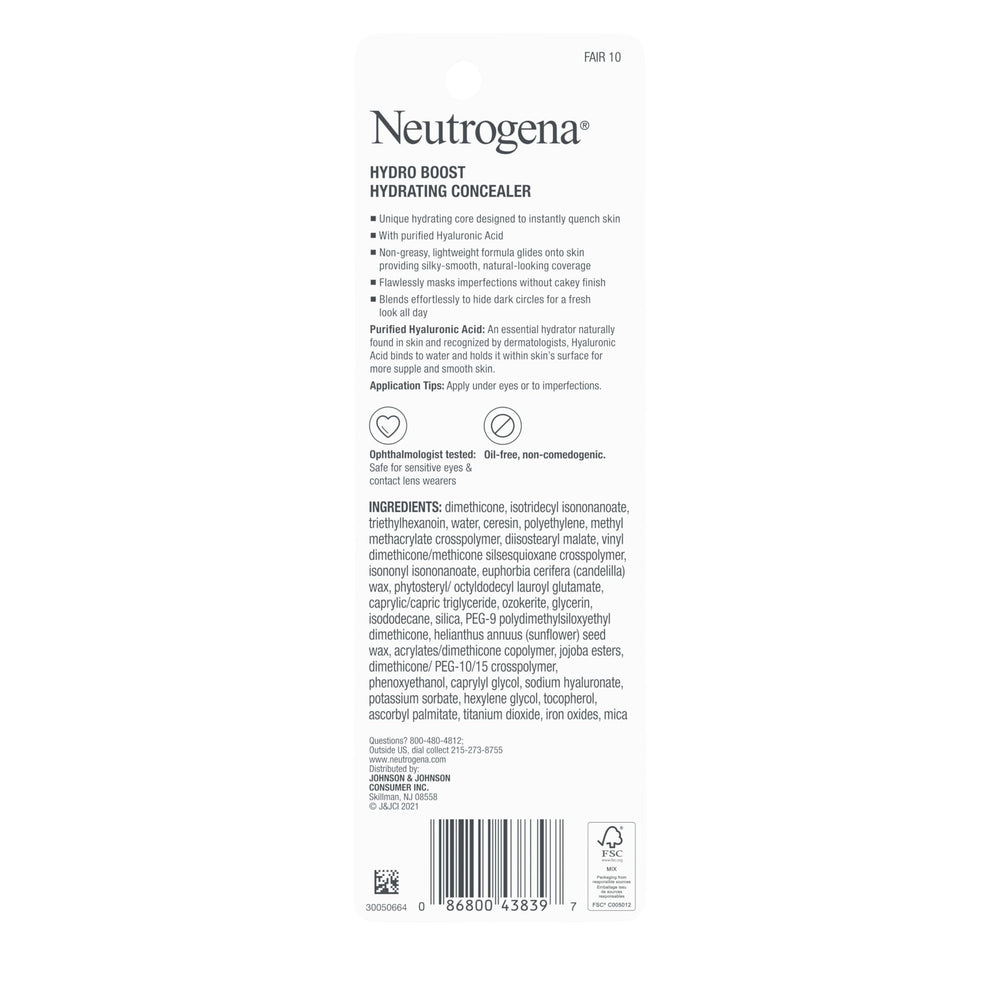 Neutrogena Hydro Boost concealer stick tested for sensitive eyes ensures safe daily use.
