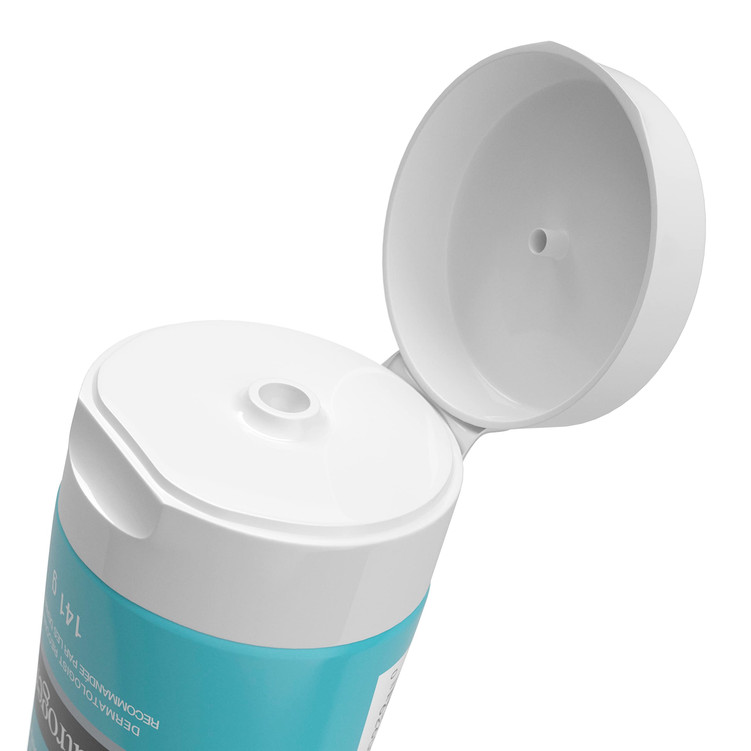 Neutrogena Hydro Boost daily cleansing routine visual for quick, gentle exfoliation.